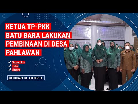 KETUA TP PKK BATU BARA LAKUKAN PEMBINAAN DI DESA PAHLAWAN