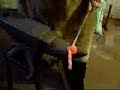 Blacksmithing; forging a knotted handle in four heats