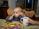 Benjamin enjoys eating Pizza