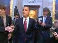 Democratic nominee Barack Obama stops by US Capitol
