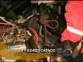 videos de Chofer quedo atrapado durante cinco horas bajo camion volcado en Tarapoto