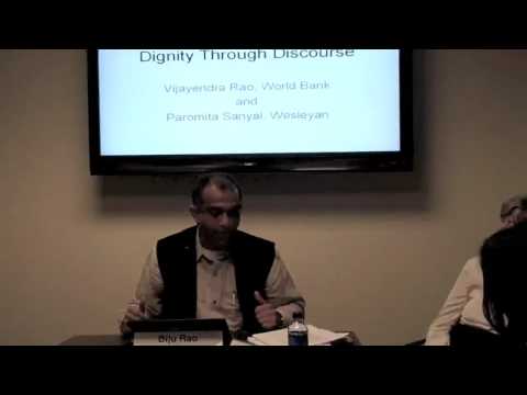 AshInstitute - Introduced by Harvard Kennedy School Professor Jane Mansbridge, World Bank Lead Economist Vijayendra Rao recently led the seminar