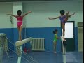 Treino de ginastas