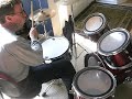A drummer on his last beat