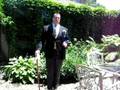 Stroller with Grey Tie