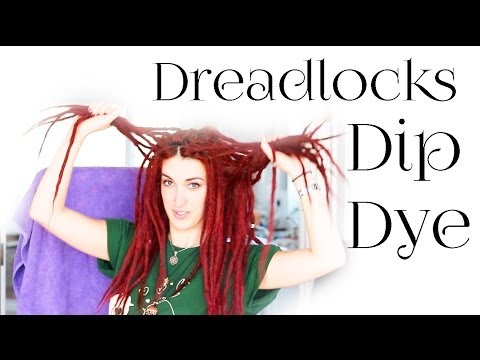 how to dye dreads red