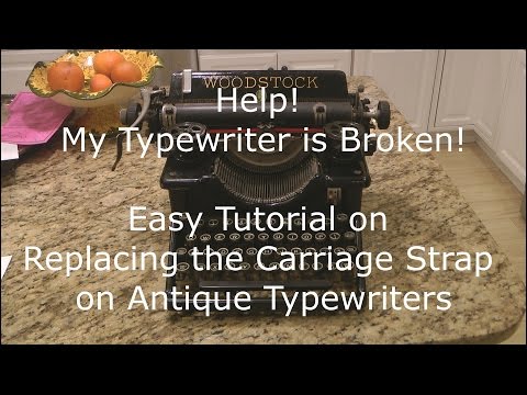 how to repair typewriter carriage