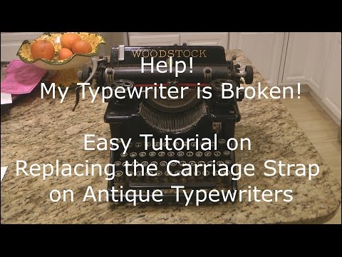 how to repair typewriter carriage