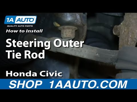 How To Install Replace Steering Outer Tie Rod 1992-00 Honda Civic