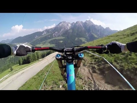 Downhill MTB GoPro footage on epic Austrian track