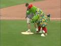Phillie Phanatic skit at bright house field 2008 Spring