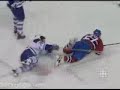 late in the leafs vs. habs game 25/03/06 darcy tucker tried to elbow alex kovalev in the face, kovalev responded with some sweet russian justice.

go habs go!