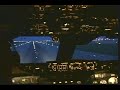 BOEING 747-200 CLASSIC COCKPITVIEW NIGHT LANDING