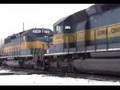 IC&E 6212 west works the yard at Davis Junction, IL.
