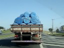 videos de Transporte de bombonas plasticas mal acomodadas e amarradas.MPG
