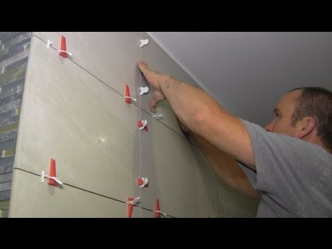 tiles - How to install large format tiles on bathroom walls using Perfect Level Master. Perfect Level Master is a tile leveling system that speeds up the process of ...