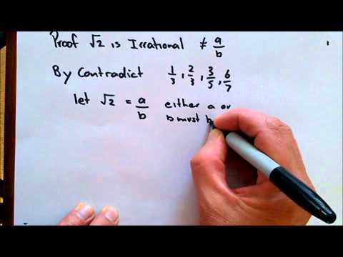how to prove root 2 is irrational