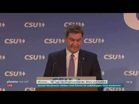 Pressekonferenz der CSU zur 100-Tage-Bilanz von Markus Sder als Parteivorsitzender am 29.04.19