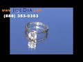 14K White Gold Diamond Solitaire Ring - JD102