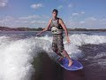 Surfing without a life jacket in Minnesota!!!