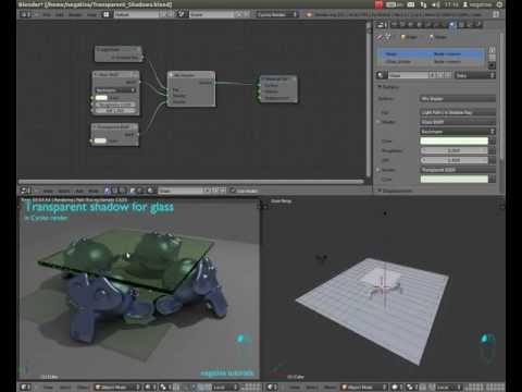 Как сделать прозрачное стекло в blender