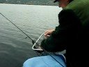 Lasse f�r fisk i Siljan