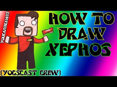 How To Draw Xephos (yogscast crew) ✎ Minecraft Youtubers ✎ YouCanDrawIt ツ