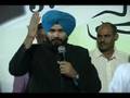 Navjot Sidhu praising Ch Devi Lal at JCDV Sirsa