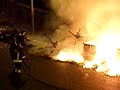Incendio Cassonetti immondizia Napoli Incendio Cassonetti immondizia Napoli