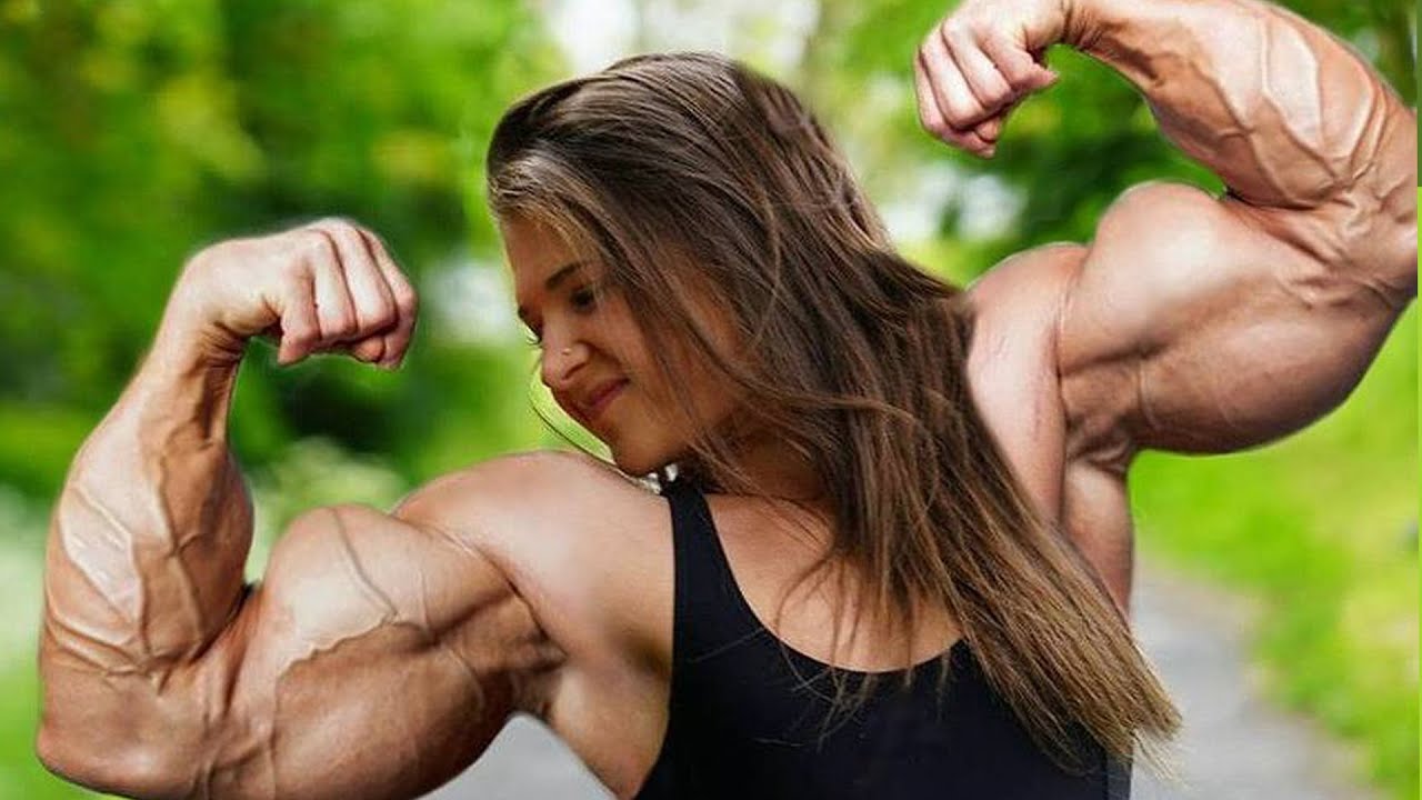 Female muscle worship