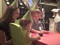 Blowing out candle