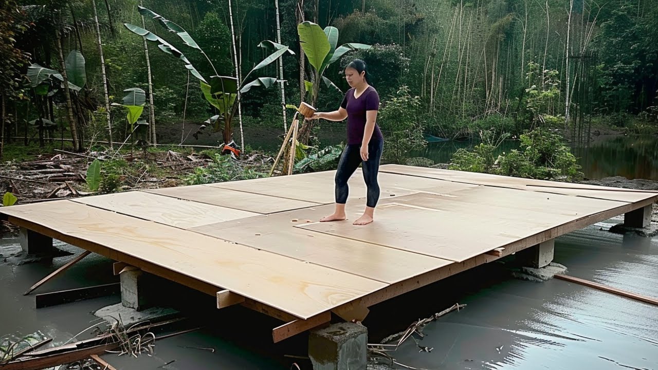 Young Woman Builds FARMHOUSE in the Jungle in 1 Year | Start to Finish by @XuanFreeLife5688