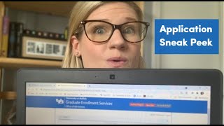 application sneak peek