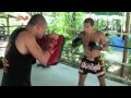 BJJ Black Belt and PRO MMA fighter Marcelo Giudici prepares for his next big fight @ Tiger Muay Thai & MMA Training Camp, Phuket, Thailand. Marcelo is a 3rd degree BJJ Black belt, Judo Black belt, and 14-2 as a MMA and Vele Tudo fighter. Here Mercelo is training with Master Muay Thai instructor Goi. Kru Goi was a 3-time Lumpinee Champion, and won the award for the best fighter of the year in Thailand 2 years in a row, he defeated Orono, jongsanan, Sangtienoi, Sakmongkon. www.tigermuaythai.com