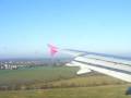 Wizzair A320 landing in Dortmund