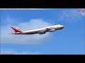 Flight Simulator X-Air India 747X PMDG landing-manual