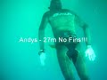 Andys - Freediving -27m - No Fins