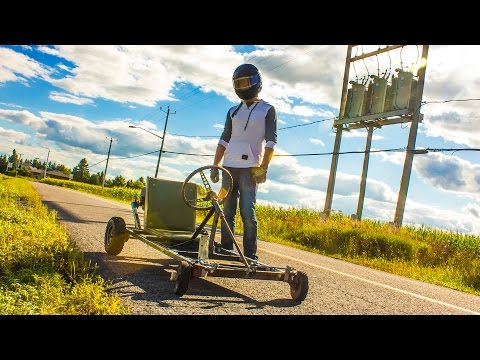 homemade - I show you how I built my homemade Go-Kart from other people's garbage. The Go-Kart ended up going at 50km/h! Thanks to Can't Stop Won't Stop for letting us ...