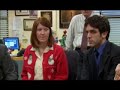 Michael attempts to convince Jim of the enjoyment of Yankee Swap.