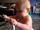 Alvin walking with help 6 months + 14 days old