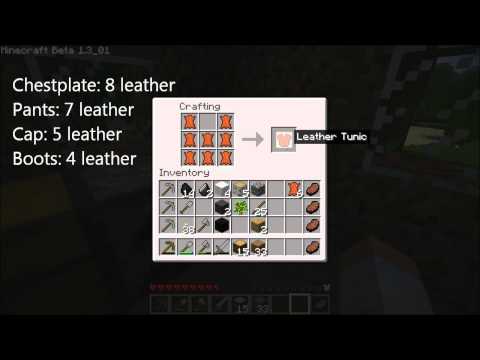 how to make a leather t shirt in minecraft