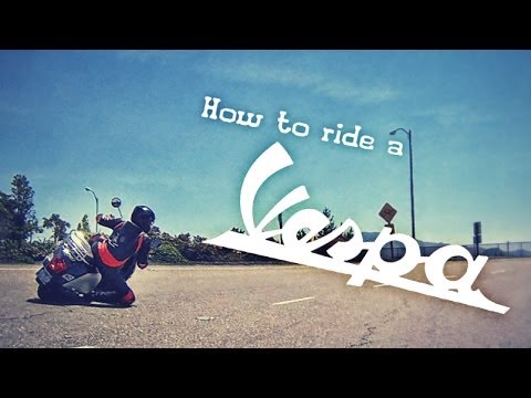 how to drive a vespa