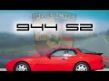 Porsche 944 S2 This is my 1991 Porsche 944 S2 in action, driving fast on german highways and overtaking other cars. Although the youngest Porsche 944 S2 are now 16 years old, you have to spend very much money if you want to buy a modern car that delivers the same or even more driving fun as the Porsche 944. It's my third Porsche 944 video. I captured some hours of film, took the best scenes and added a great soundtrack. The Porsche 944 S2 video was edited using Premiere Elements 3. I tried to sync the cuts with the soundtrack. The 944 S2 has a 3.0L, 211 HP 4-Cyl. Engine, a perfect weight-distribution of nearly 50:50, thanks to the transaxle (front-engine, rear-mounted gearbox). The Porsche 944 S2 has the largest four-cylinder gasoline engine ever used in a production car, as far as i know! (Correct me if i'm wrong!) The body of the Porsche 944 S2 was designed in 1976/1981 and is still able to turn the heads of many people. The Porsche 944 S2 is one of the most underrated sportscars. Fuel consumption of my Porsche 944 S2 on the highway/Autobahn is only 8.5L / 100km!!