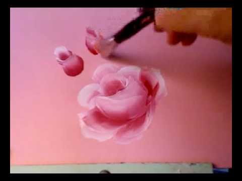flower painting - This demo shows how to paint with an angular shader and load three shades of color on the brush to easily paint roses using Marjorie's method. This is not in...