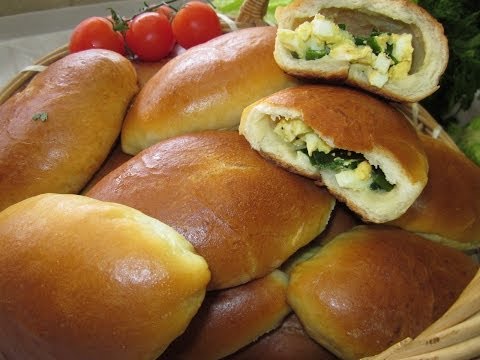 Рецепт - Пирожки с яйцом и зелёным лучком