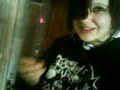 Makz eating he's emo candy :P