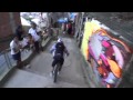 REDBULL downhill MTB bike race in Brazilian favela