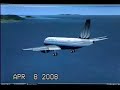 FSX Airbus A319 United Airlines landing at TNCM