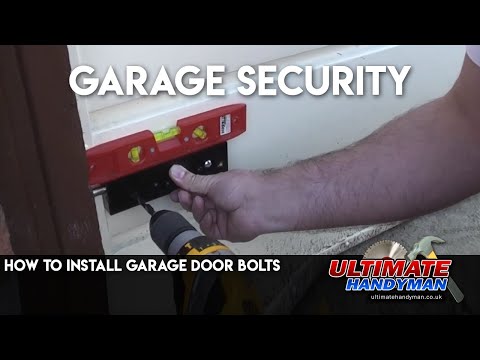 how to lock garage door