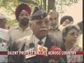 Ex-servicemen protest against pay hike